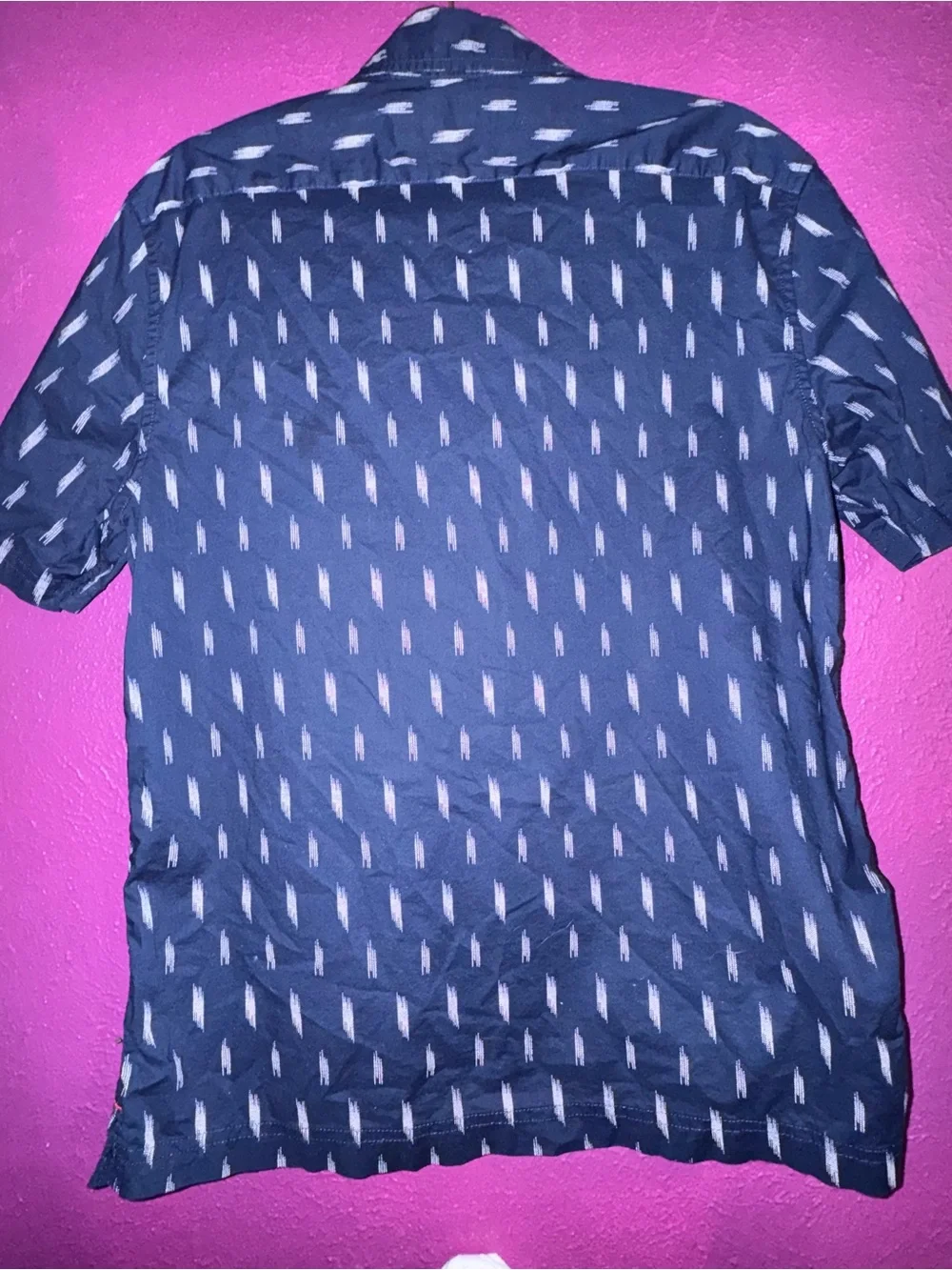 Banana Republic Men's Casual Short-Sleeve Button-Down Shirt 100% cotton M
